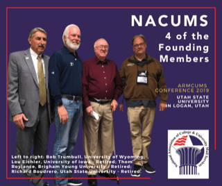 4 of the Founding NACUMS Members - 3 of those shown in this photo are ARMCUMS Members